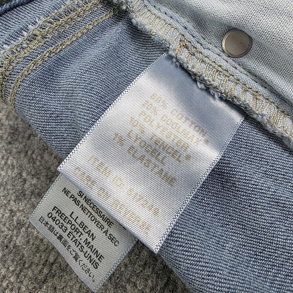 LL Bean Jeans Womens 14P Blue BeanFlex Stretch Mid Rise Classic Fit Denim Casual - Picture 16 of 16